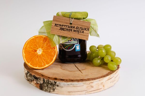 Konfitura śliwka, aronia, mięta